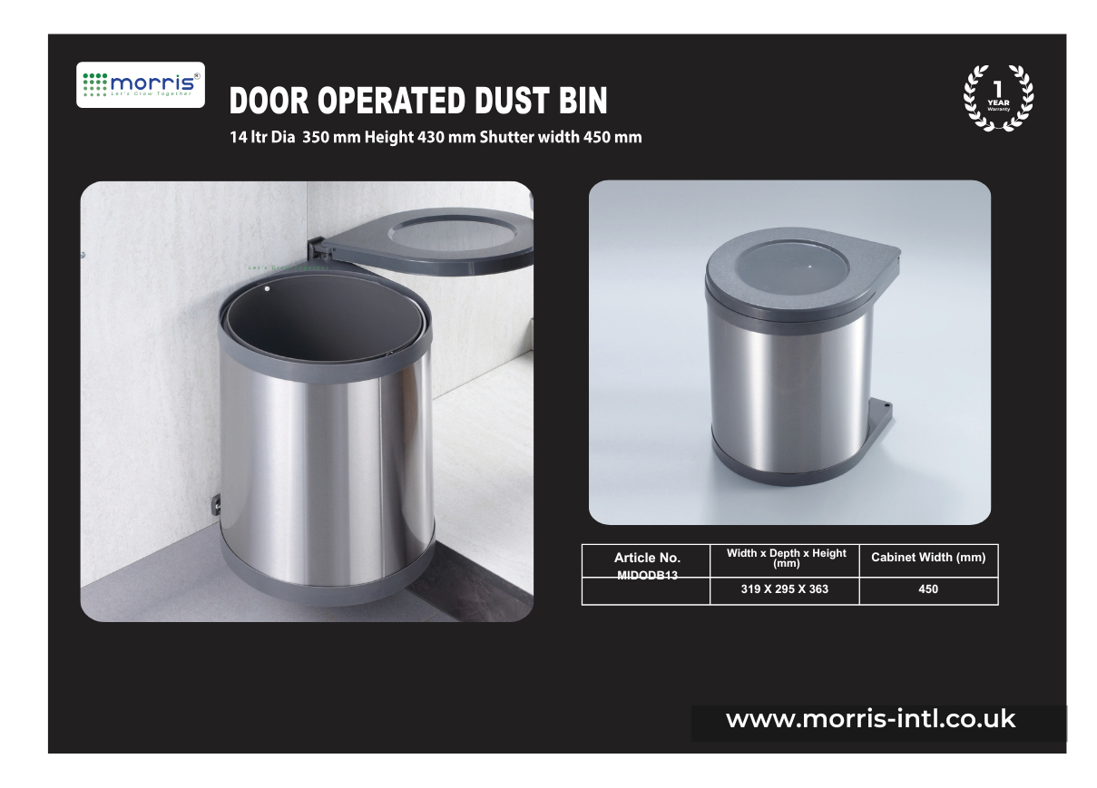 Door Operated Dustbin
