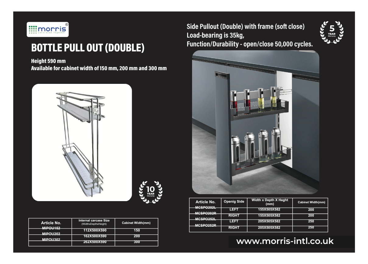 Bottle Pull Out (Double)