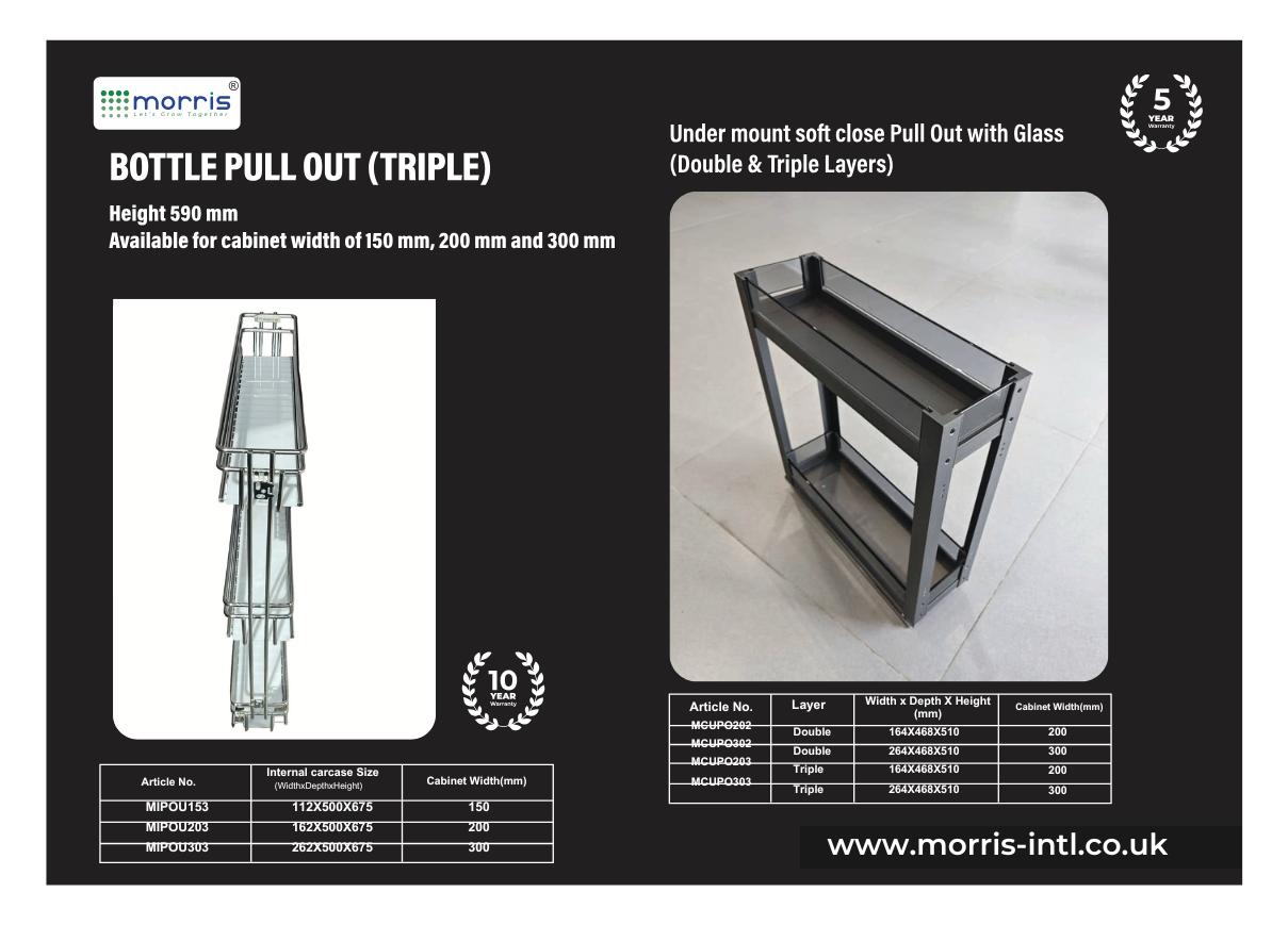 Bottle Pull Out (Triple)